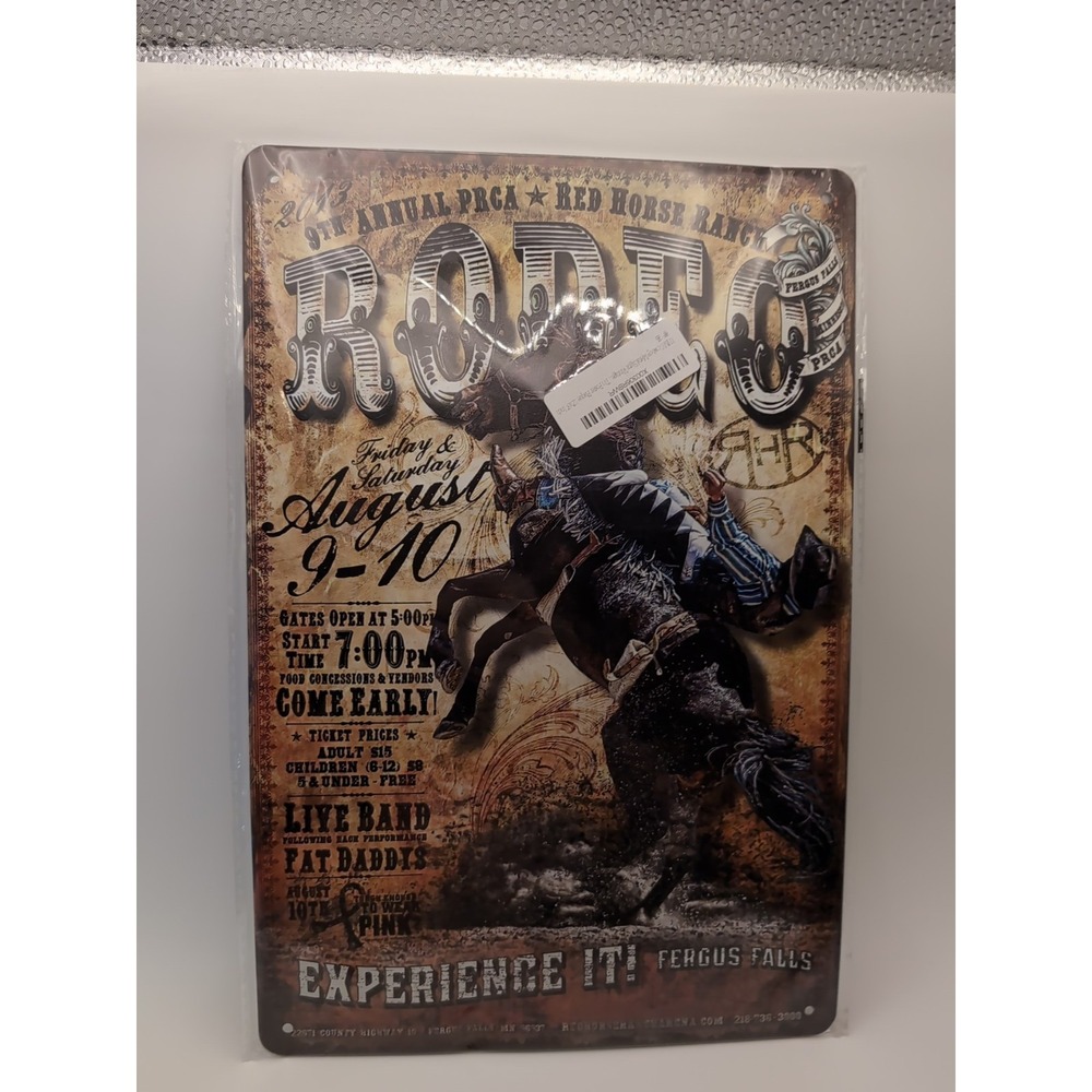 Rodeo-Steel Decor Sign 12x8‎